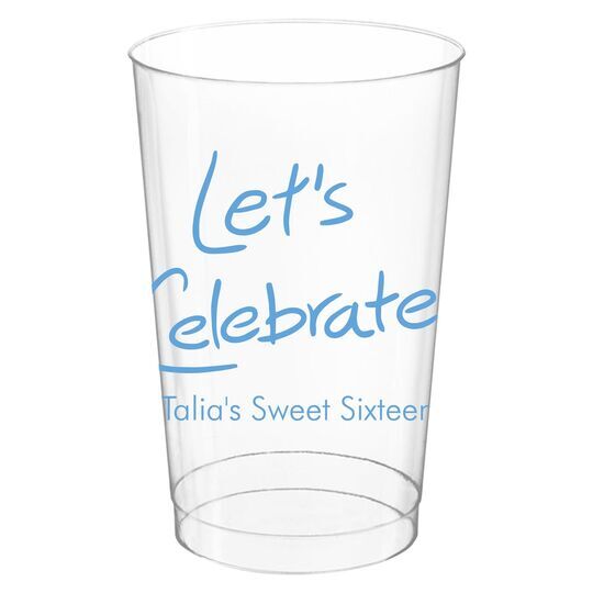Fun Let's Celebrate Clear Plastic Cups