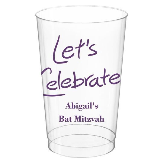 Fun Let's Celebrate Clear Plastic Cups