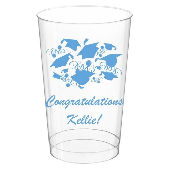 Graduation Celebration Clear Plastic Cups