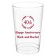 40th Wreath Clear Plastic Cups Image 1 of 2
