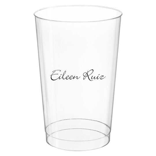 Always Flaunt Your Names Clear Plastic Cups