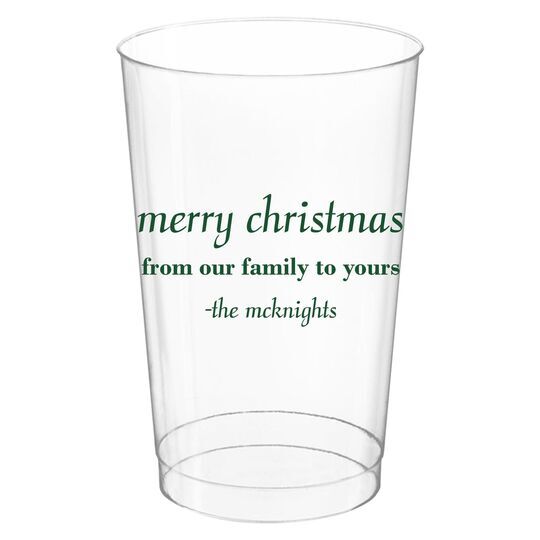 Any Text You Want Clear Plastic Cups