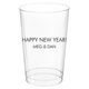 Any Text You Want Clear Plastic Cups Image 2 of 7