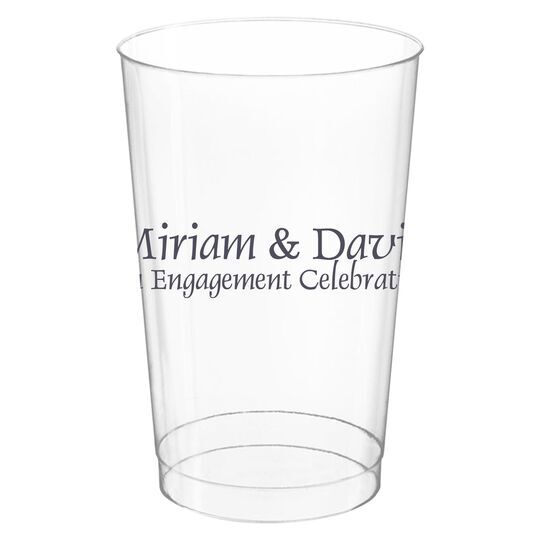 Any Text You Want Clear Plastic Cups