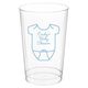Baby Onesie Clear Plastic Cups Image 1 of 2