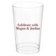 Basic Text of Your Choice Clear Plastic Cups Image 1 of 3