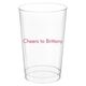 Basic Text of Your Choice Clear Plastic Cups Image 2 of 3