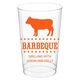 BBQ Cow Clear Plastic Cups Image 4 of 4