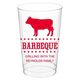 BBQ Cow Clear Plastic Cups Image 2 of 4