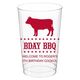 BBQ Cow Clear Plastic Cups Image 3 of 4