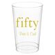 Big Number Fifty Clear Plastic Cups Image 1 of 2