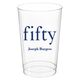 Big Number Fifty Clear Plastic Cups Image 2 of 2