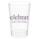 Big Word Celebrate Clear Plastic Cups Image 5 of 5