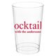 Big Word Cocktails Clear Plastic Cups Image 3 of 4