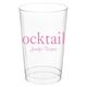 Big Word Cocktails Clear Plastic Cups Image 4 of 4