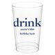 Big Word Drink Clear Plastic Cups Image 1 of 4