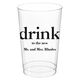 Big Word Drink Clear Plastic Cups Image 4 of 4