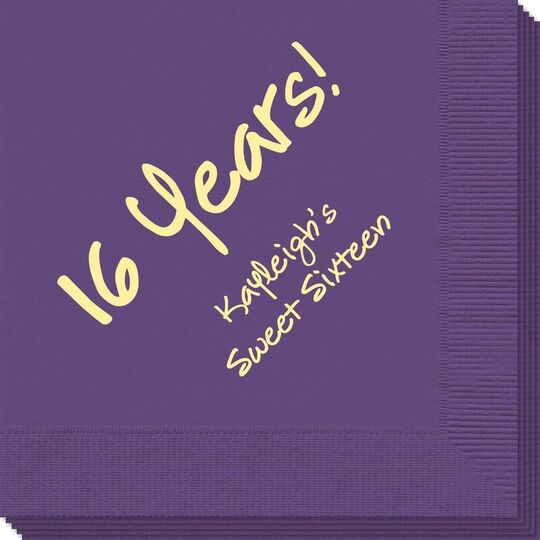 Studio Milestone Year Napkins