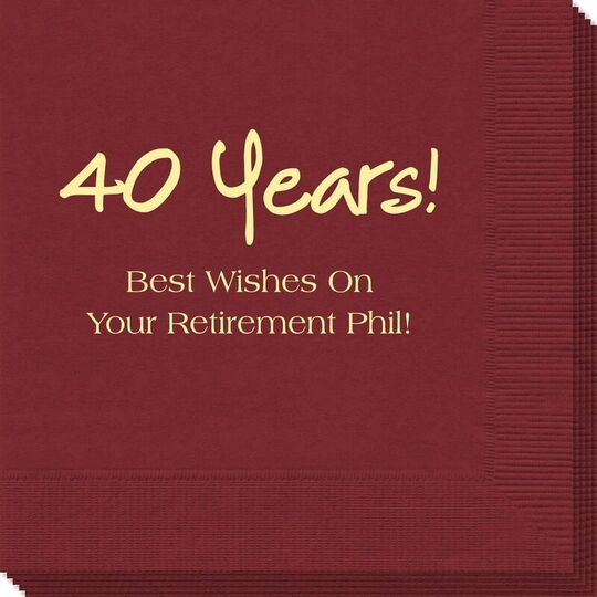 Studio Milestone Year Napkins