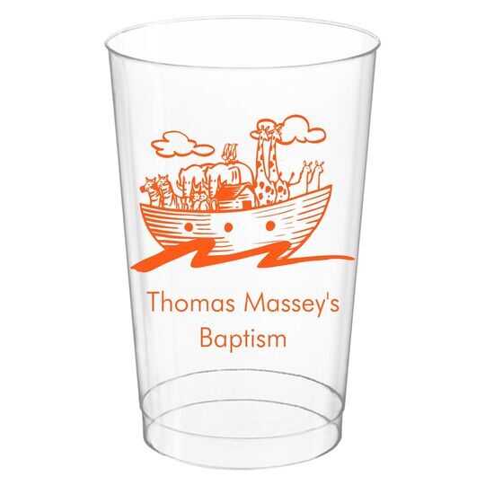 Noah's Ark with Animals Clear Plastic Cups