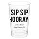 Bold Sip Sip Hooray Clear Plastic Cups Image 2 of 4