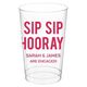 Bold Sip Sip Hooray Clear Plastic Cups Image 4 of 4