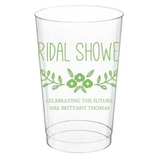 Bridal Shower Swag Clear Plastic Cups