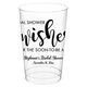 Bridal Shower Wishes Clear Plastic Cups Image 1 of 2