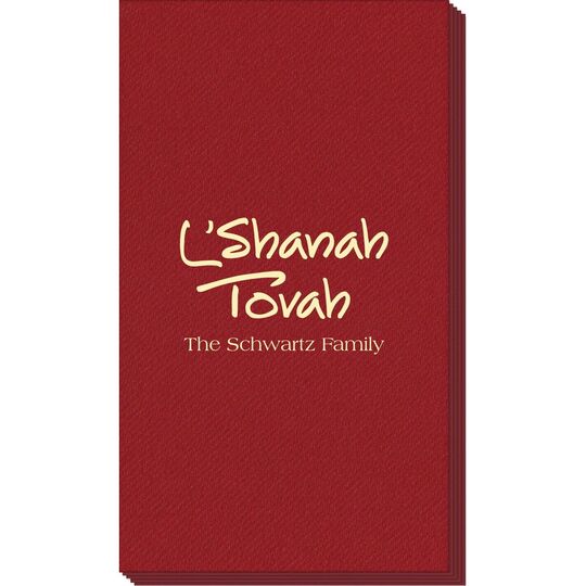 Studio L'Shanah Tovah Linen Like Guest Towels