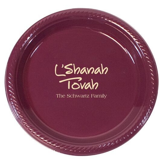 Studio L'Shanah Tovah Plastic Plates