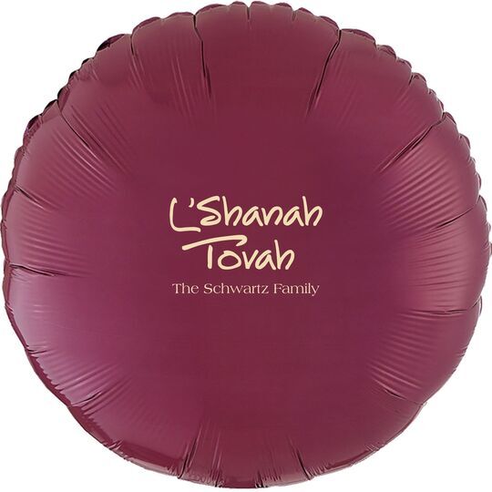 Studio L'Shanah Tovah Mylar Balloons