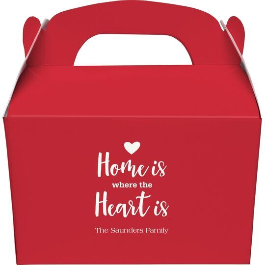 Home Is Where The Heart Is Gable Favor Boxes