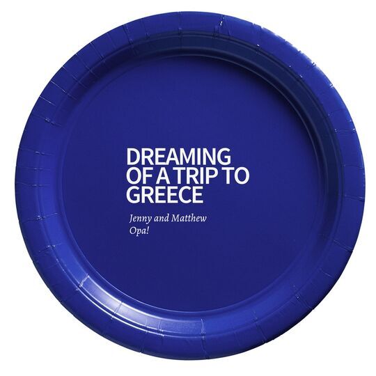 Vacation Dreams Paper Plates
