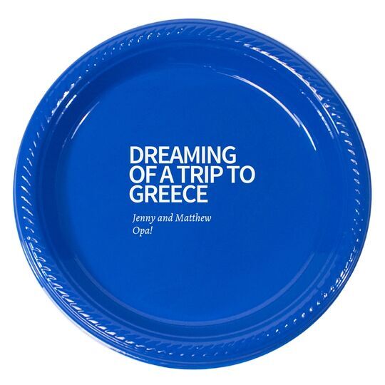 Vacation Dreams Plastic Plates