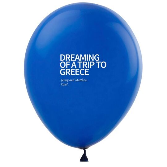 Vacation Dreams Latex Balloons
