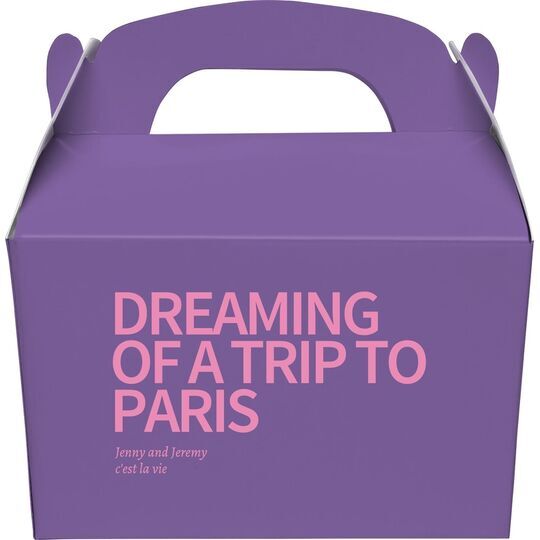 Vacation Dreams Gable Favor Boxes,Vacation Dreams Gable Favor Boxes