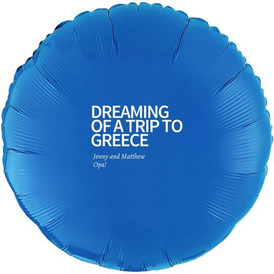 Vacation Dreams Mylar Balloons