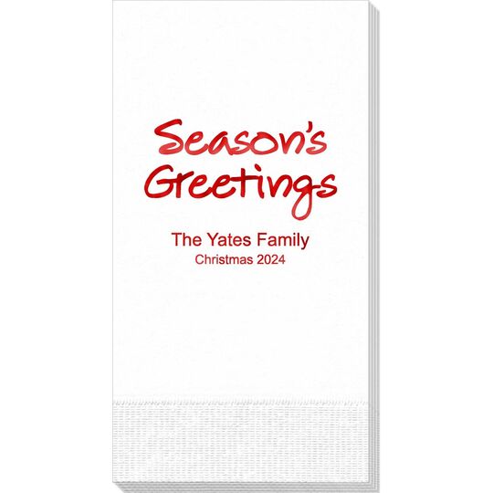 Studio Season's Greetings Guest Towels