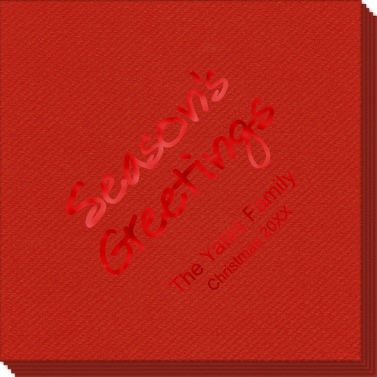 Studio Season's Greetings Linen Like Napkins