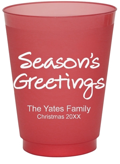 Studio Season's Greetings Colored Shatterproof Cups