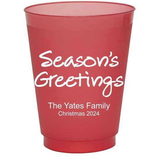 Studio Season's Greetings Colored Shatterproof Cups