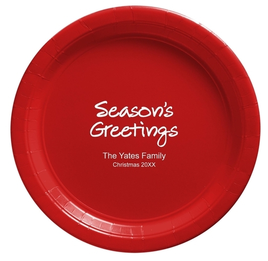 Studio Season's Greetings Paper Plates