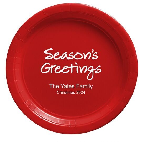 Studio Season's Greetings Paper Plates