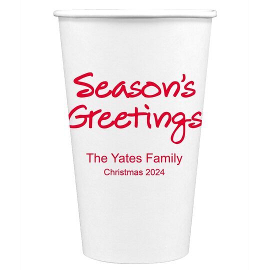 Studio Season's Greetings Paper Coffee Cups