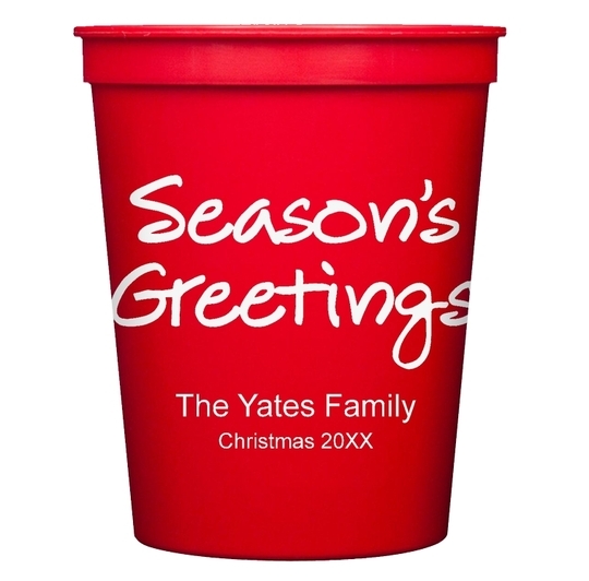 Studio Season's Greetings Stadium Cups