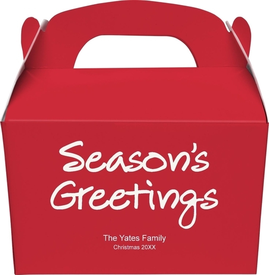 Studio Season's Greetings Gable Favor Boxes