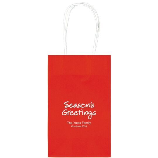 Studio Season's Greetings Medium Twisted Handled Bags