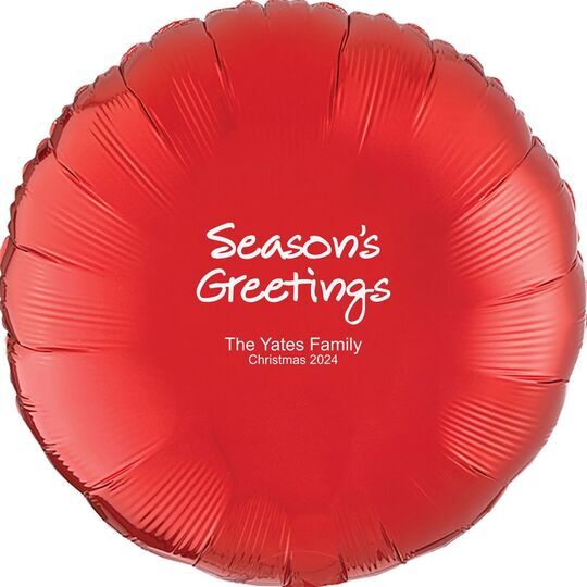 Studio Season's Greetings Mylar Balloons