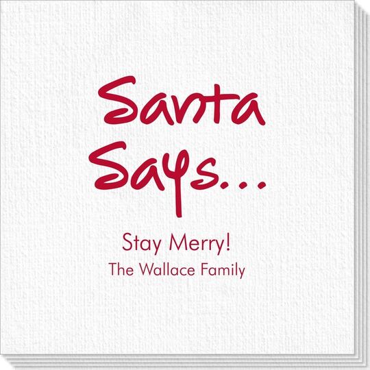 Studio Santa Says Deville Napkins