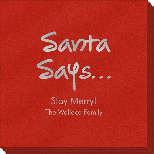 Studio Santa Says Linen Like Napkins